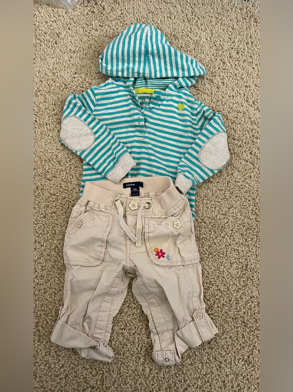 Girls GAP pants and hoodie set